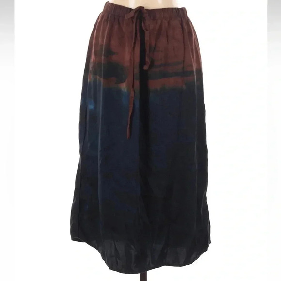 Anthropologie Cloth & Stone Boho Kira Tie-Dye Midi Skirt Women’s Size Small - Picture 3 of 6